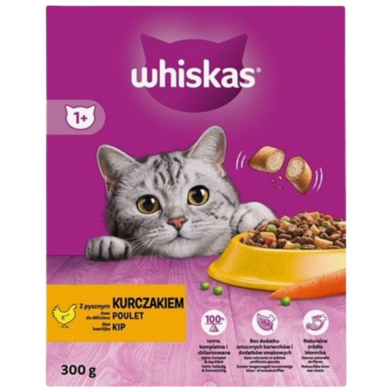 WHISKAS CROQUETTES POULET 300G