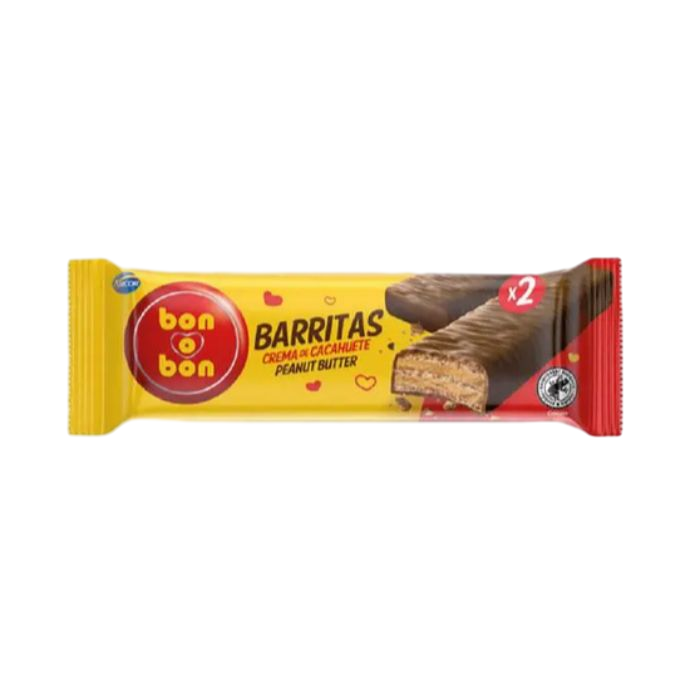 BON O BON BARRITAS CREMA CACAHUETE 2X20G