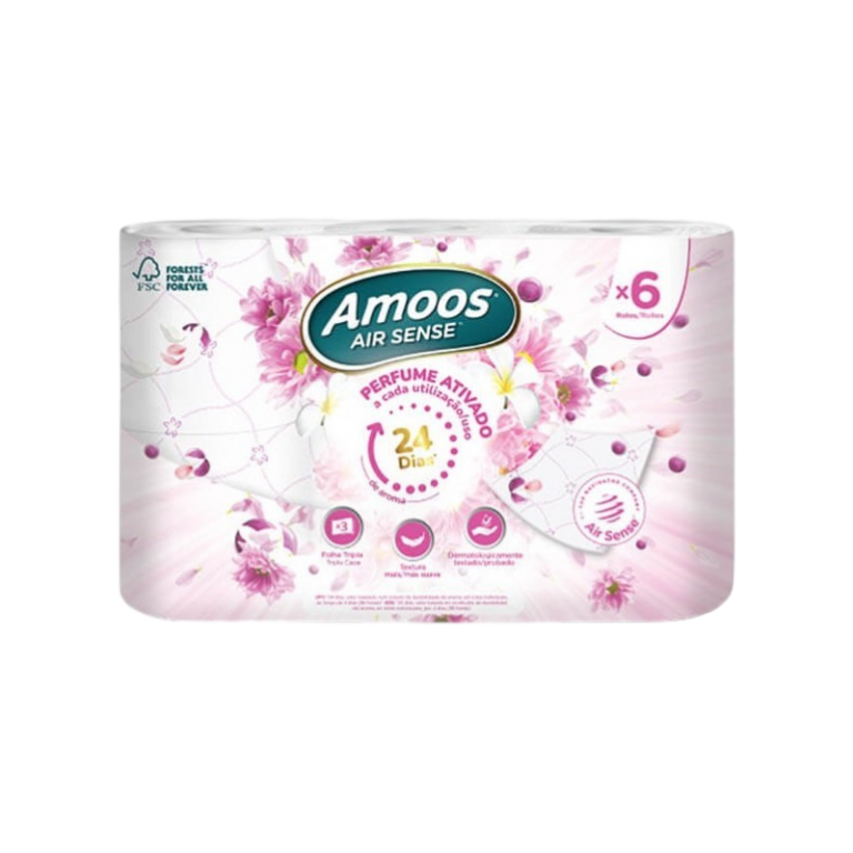 AMOOS PAPEL HIGIÉNICO AIR SENCE 3C 6R