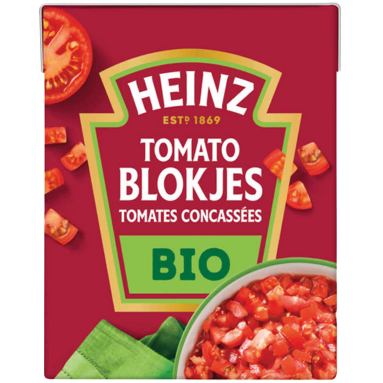 HEINZ TOMATES CONCASSÉES BIO 390G