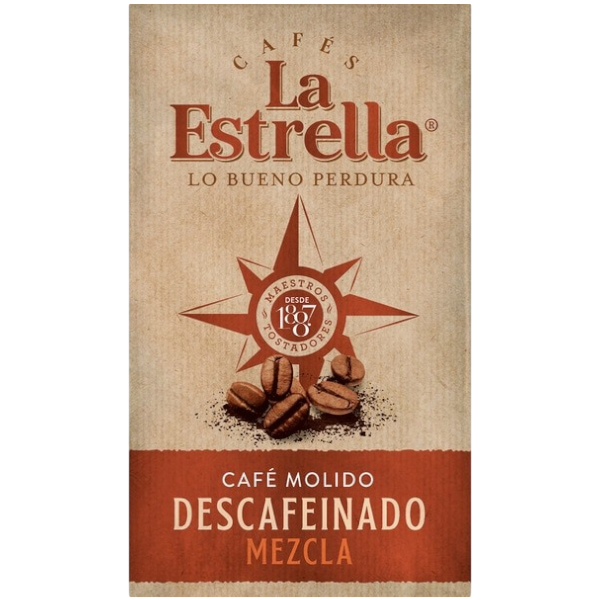 LA ESTRELLA CAFE MEZCLA MOLIDO DESCAFEIN