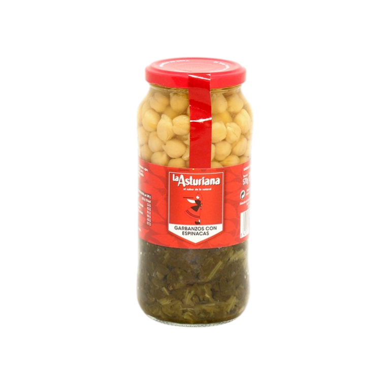 LA ASTURIANA GARBANZOS CON ESPINACAS FRASCO 400G