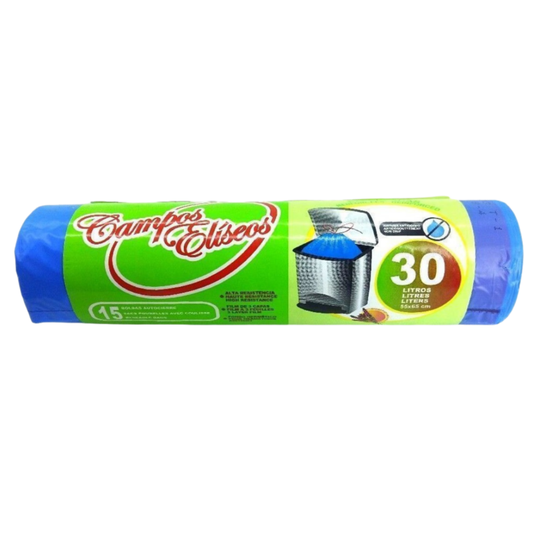 CAMPOS ELISEOS SAC POUBELLE BLEU 30L 15U