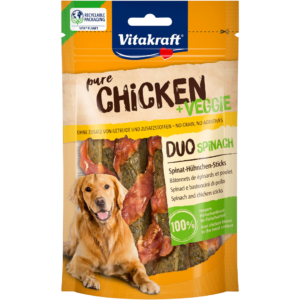 VITAKRAFT BÂTONNETS DUO POULET ÉPINARD 80G