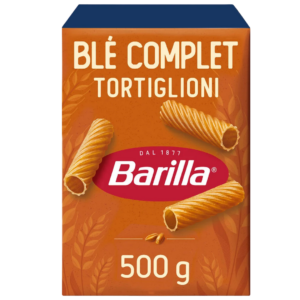 BARILLA TORTIGLIONI BLÉ COMPLET 500G