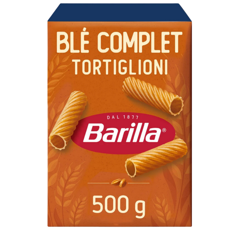 BARILLA TORTIGLIONI BLÉ COMPLET 500G