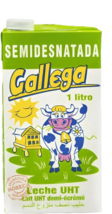 GALLEGA LECHE GALLEGA SEMIDESNATA 1L