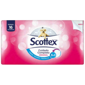 SCOTTEX PAPEL HIGIENICO ORIGINAL 16R 2C