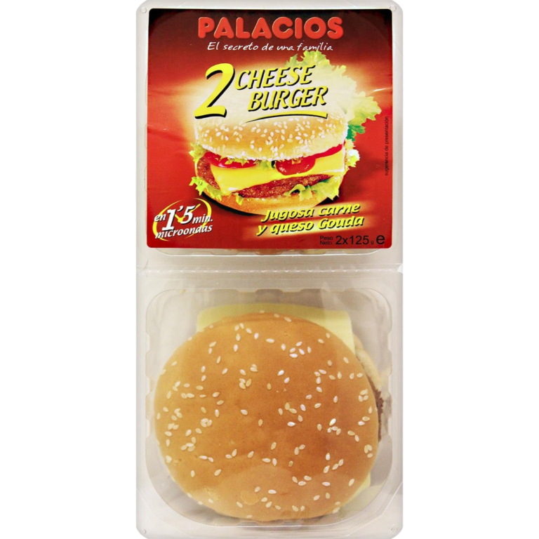 PALACIOS CHEESE BURGUER 2X125G 250G