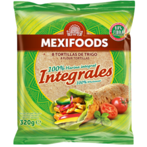 MEXIFOOD TORTILLAS DE TRIGO INTEGRAL 320G