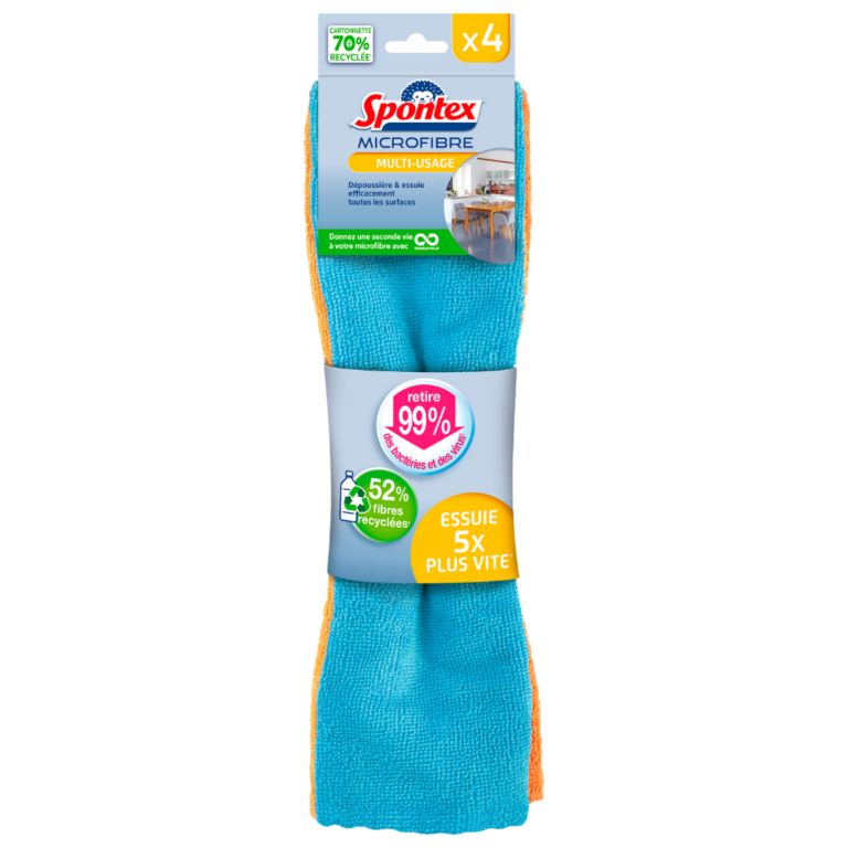 SPONTEX BAYETA MICROFIBRE ECONOMIC 4 UNDS