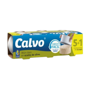 CALVO ATÚN CLARO ACEITE DE OLIVA 5+1 UDS 52G
