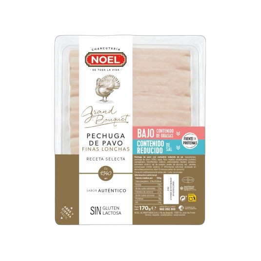 NOEL PECHUGA PAVO BAJO SAL Y GRASA 170G