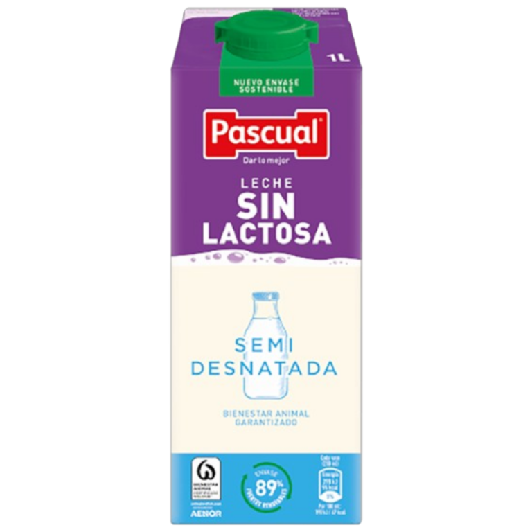 PASCUAL LECHE SEMI S/LACTOSA BRICK 1 LIT