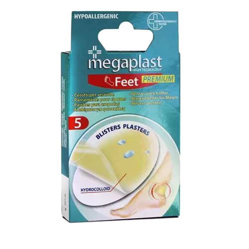 MEGAPLAST PARCHES HIDROCOLOIDALESS 5U