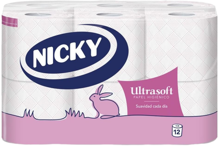 NICKY PAPEL HIGIENICO ULTRASOFT 12R 2C