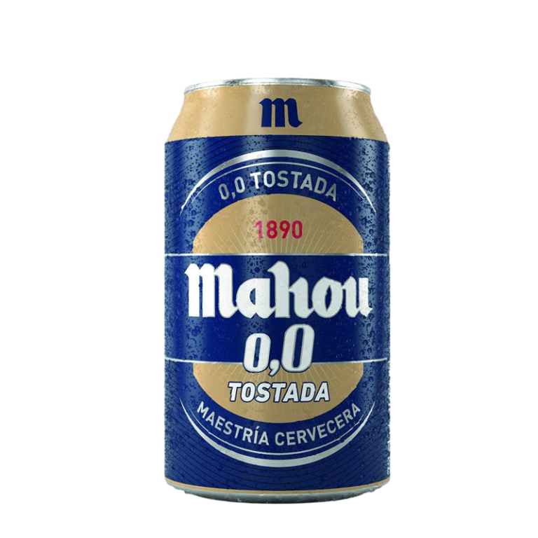 MAHOU CERVEZA TOSTADA 0,0 LATA 33 CL