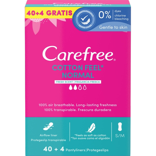 CAREFREE COTTON PS TRANS NORMAL FR 40+4U