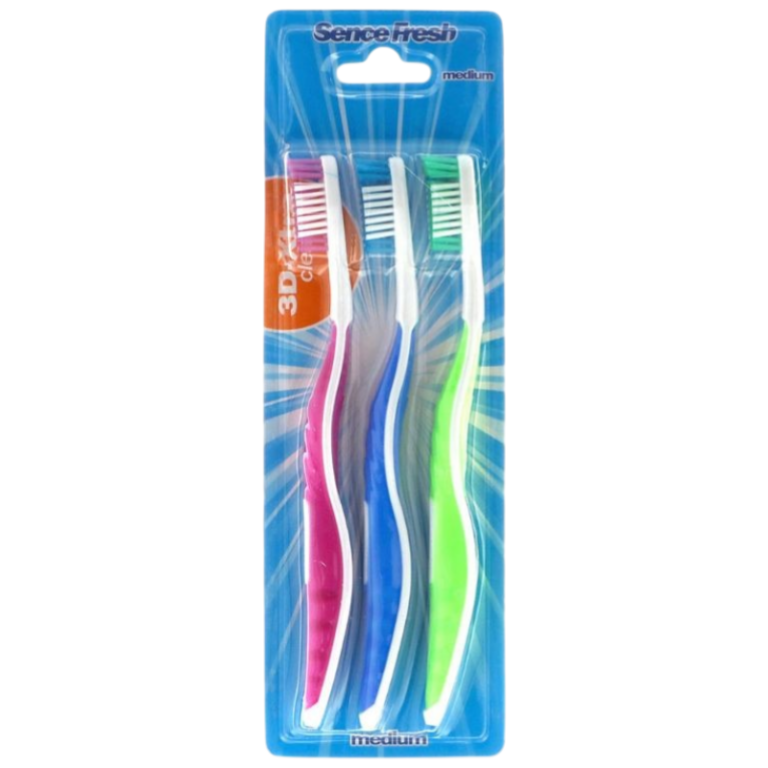 SENCE FRESH CEPILLO DENTAL MEDIO PACK 3U