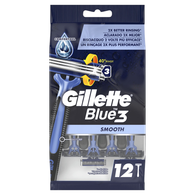 GILLETTE BLUE 3 MAQUINILLA DESECHABLE SMOOTH/SLALOM 12U