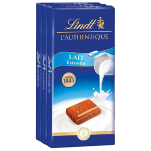 LINDT CHOCOLAT AU LAIT SAC 3X100G