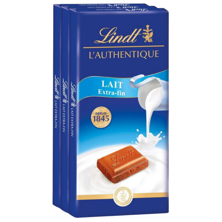 LINDT CHOCOLAT AU LAIT SAC 3X100G