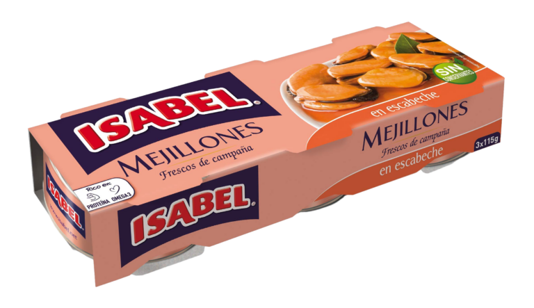 ISABEL MEJILLONES ESCABECHE RO80 PACK 3X