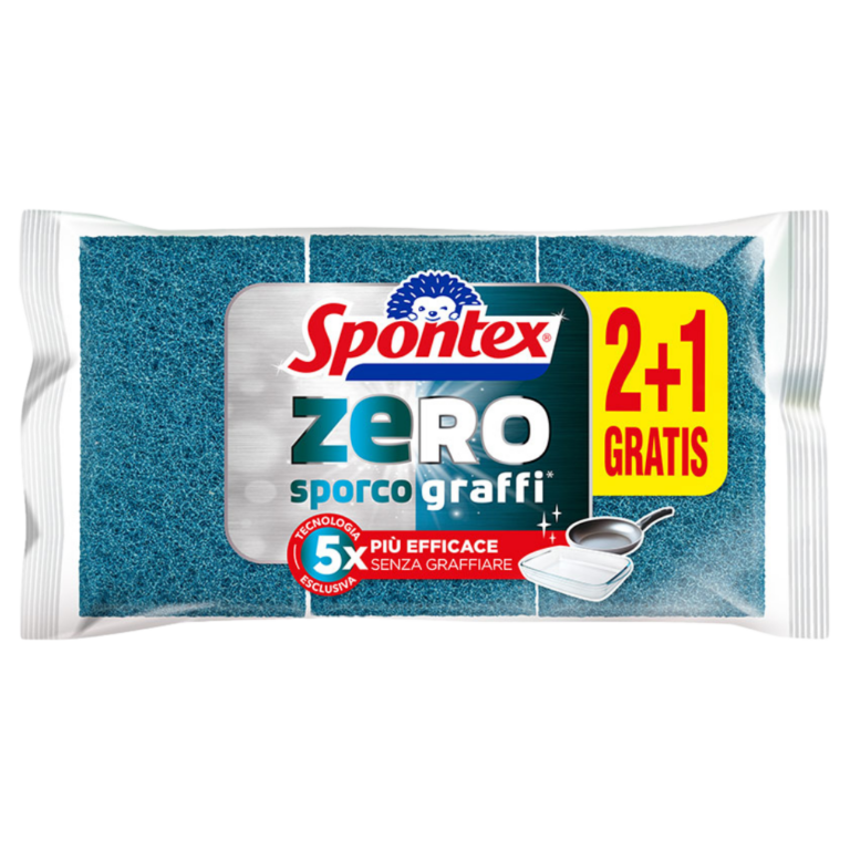 SPONTEX ZERO ESTROPAJO NO RAYA 2+1 UNIDA