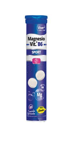 VIVE+ EFERVESCENTE MAGN.+  B6 SPORT 84G