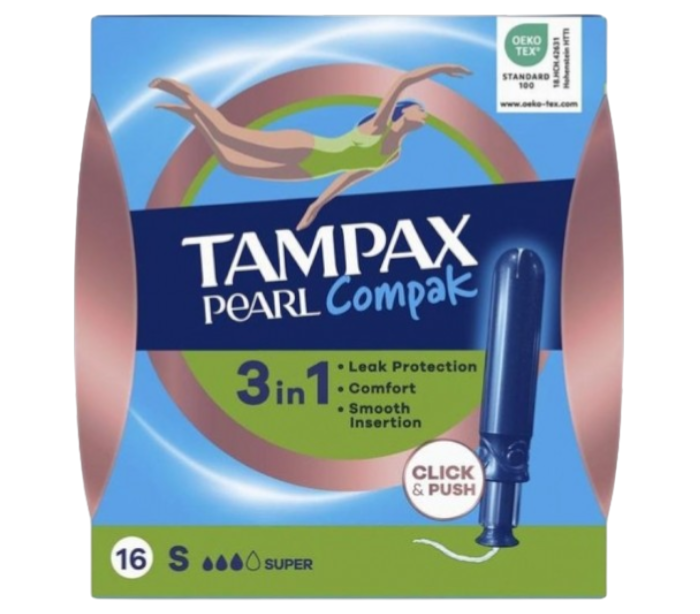 TAMPAX COMPAK PEARL REGULAR 16 UND