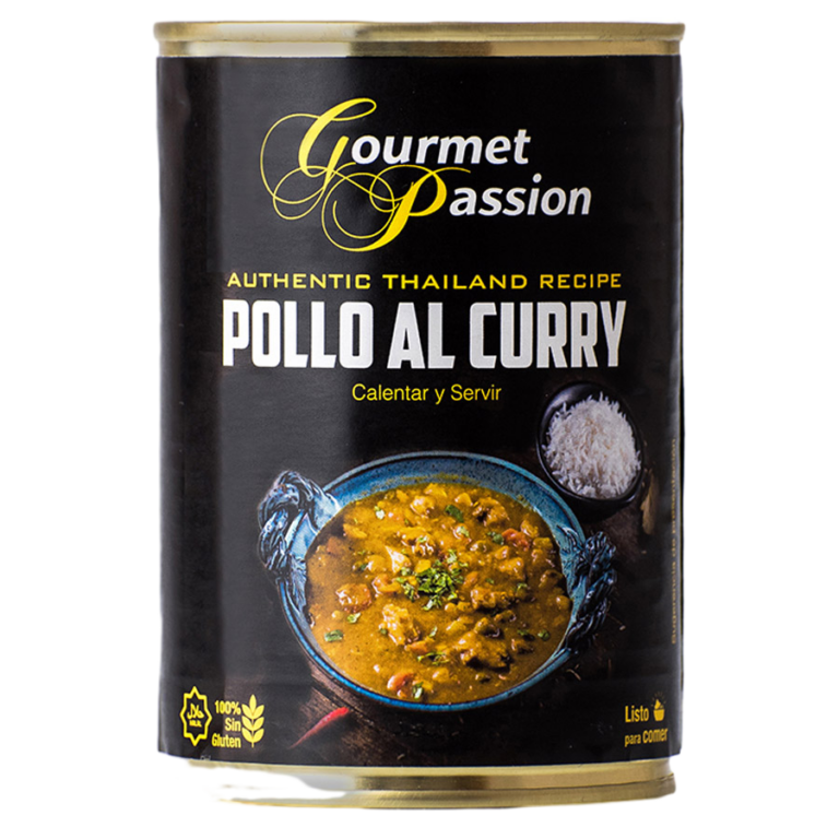 GOURMET PASSION POLLO AL CURRY LATA 400