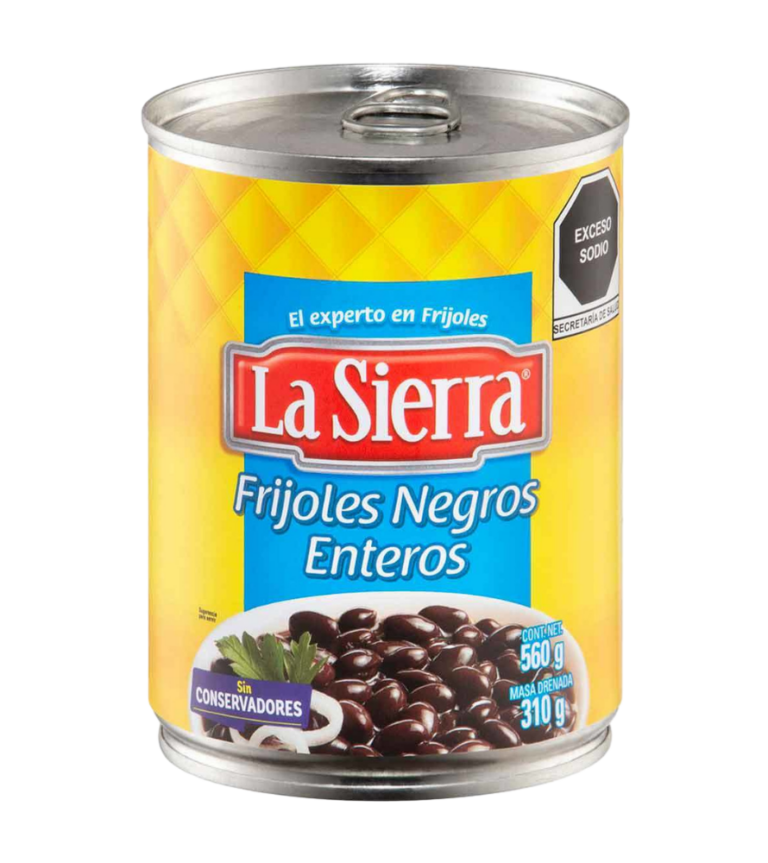 LA SIERRA FRIJOLES NEGROS ENTEROS LATA 5