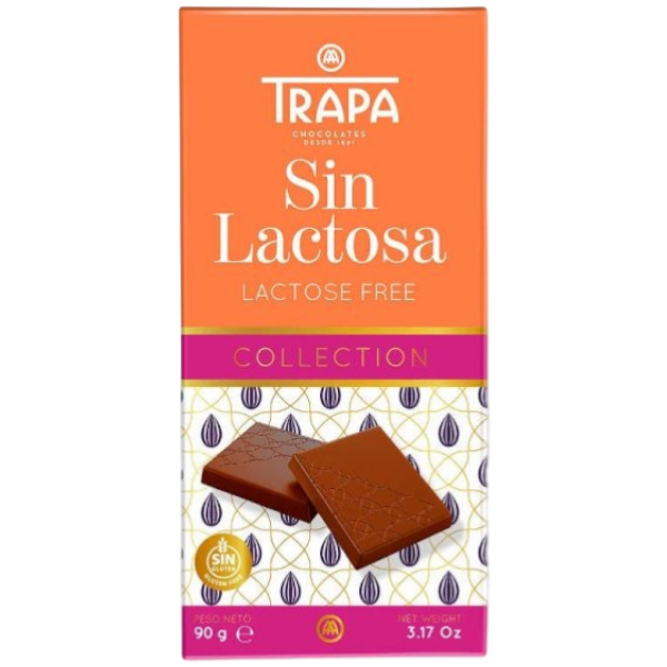 TRAPA COLLECTION CHOCO SIN LACTOSA 90G