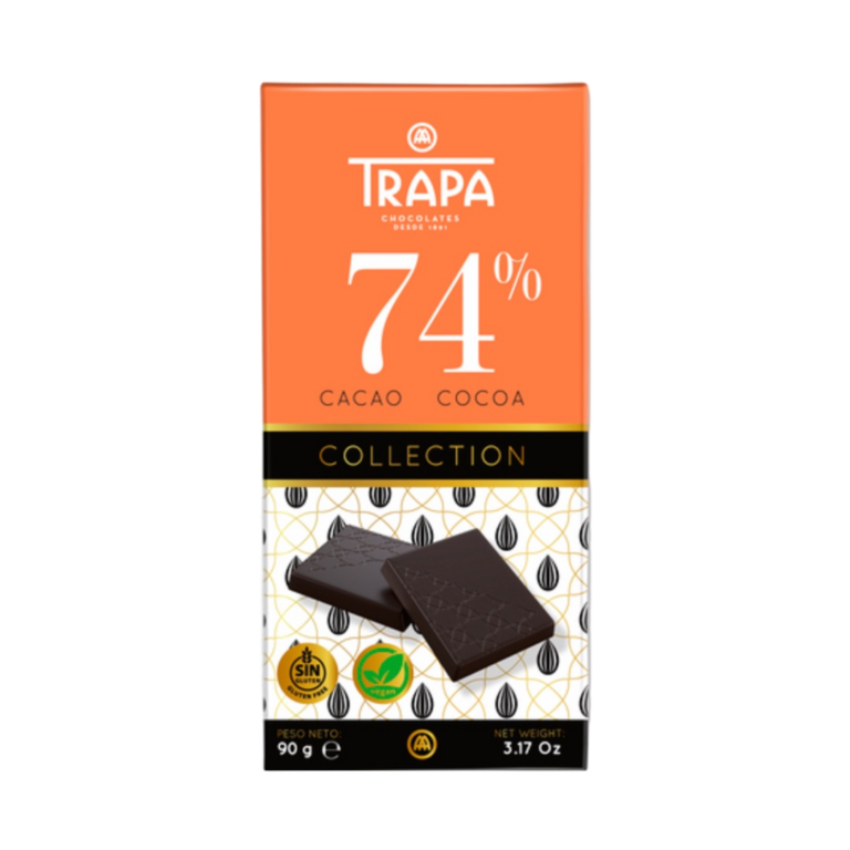 TRAPA COLLECTION CHOCOLATE 74% CACAO 90G