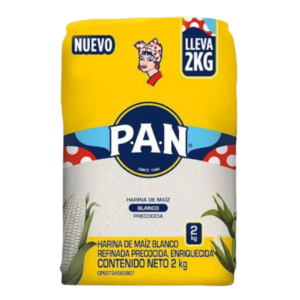 P.A.N.HARINA DE MAÍZ BLANCA PRECOCIDA
