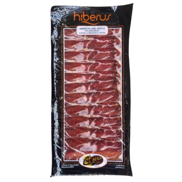 HIBERUS JAMON IBERICO 50% LONCHAS 170G