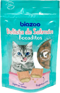BIOZOO BOCADITOS DELICIAS SALMÓN 60G