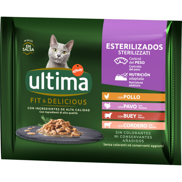 ULTIMA AFFINITY AFFINITY ESTERILIZADOS HUMEDO CAR 4X85G
