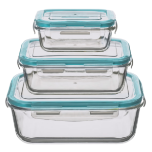 5FIVE SET 3 RECIPIENTES QUADRADOS