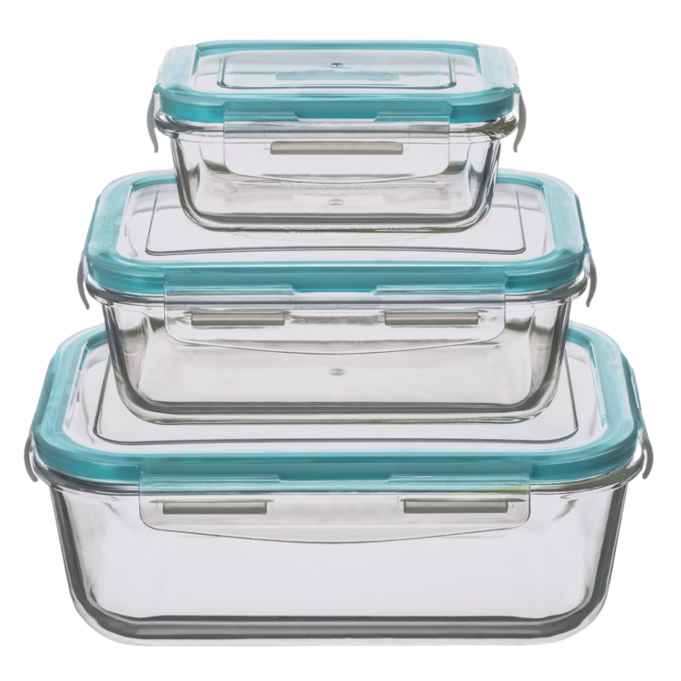 5FIVE SET 3 TUPPERS CUADRADO BOROSI CLIP