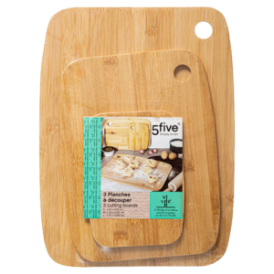 5FIVE CONJUNTO 3 TÁBUAS CORTAR MADEIRA 19/29/3