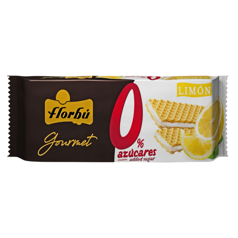 FLORBU GALLETAS DE BARQUILLO DE LIMÓN 0% AZÚCAR