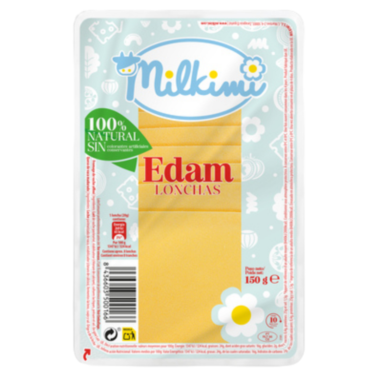 MILKIMI QUESO EDAM LONCHAS 150GR