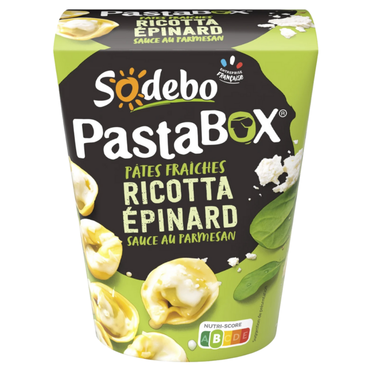 SODEBO PASTA BOX RICOTTA ÉPINARDS 280G