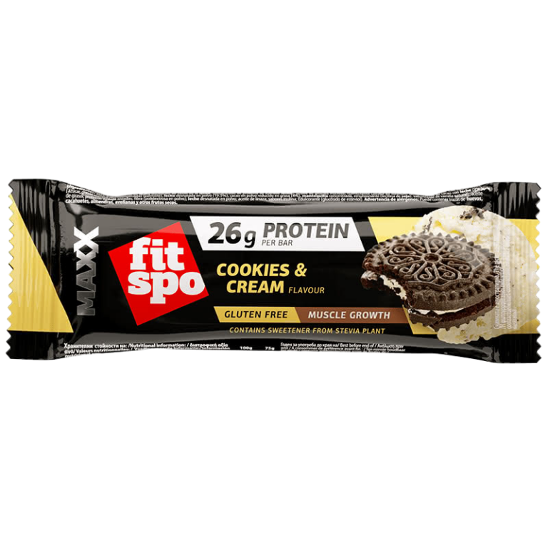 FITSPO BARRE PROTÉINÉE MAXX COOKIES & CREAM 75G