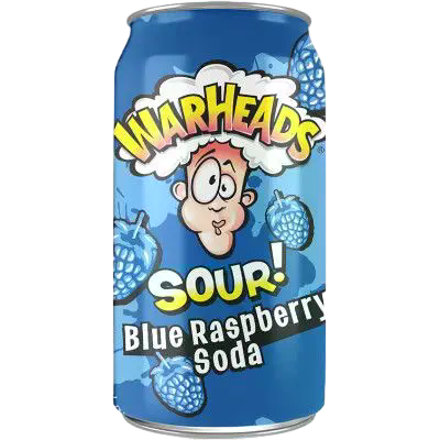 WARHEADS BEBIDA FRAMBUESA AZUL LATA 33CL