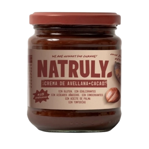NATRULY CREME DE CACAU E AVELÃS 285G