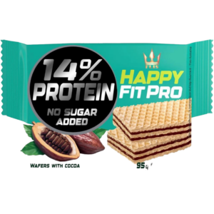 HAPPY FIT PRO WAFER CHOCOLATE PROTEÍNA SEM AÇÚCAR 95G