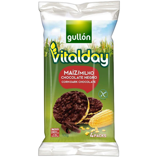 GULLON GALETTES MAÏS CHOCOLAT NOIR 100G
