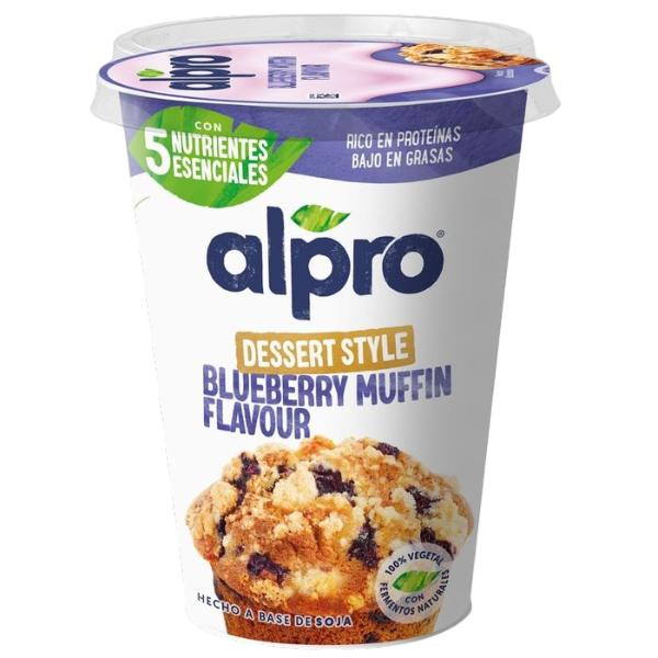 ALPRO POSTRE VEGETAL SABOR MUFFIN DE ARÁNDANOS 400G